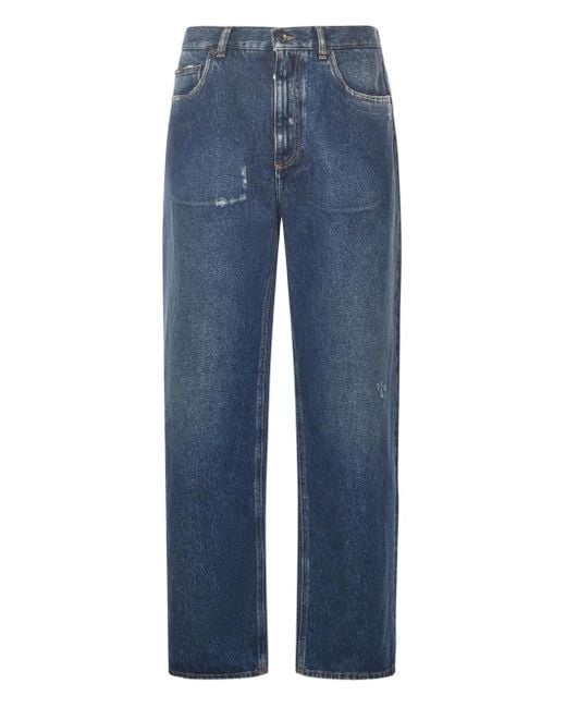 Dolce & Gabbana Blue Five-Pocket Jeans for men