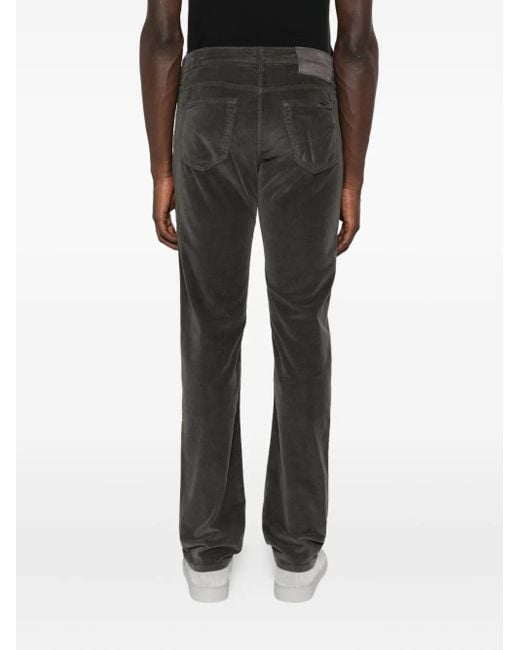Jacob Cohen Gray Corduroy Trousers for men