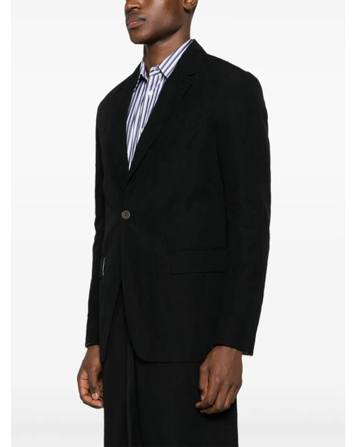 Forme D'expression Black 1B Lounge Single-Breasted Blazer for men