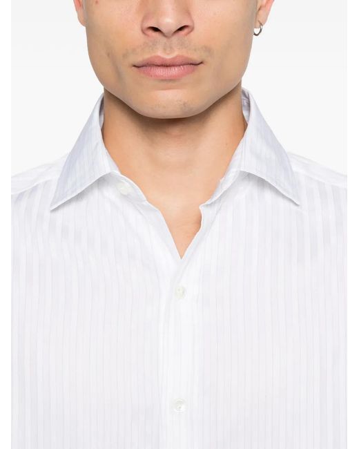 J.W. Anderson White Striped Shirt for men