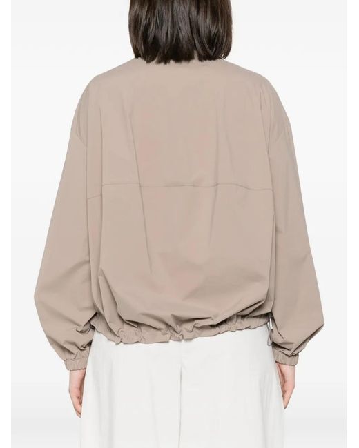 Herno Gray Drawstring Hooded Jacket