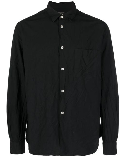 Comme des Garçons Black Button-Up Shirt for men