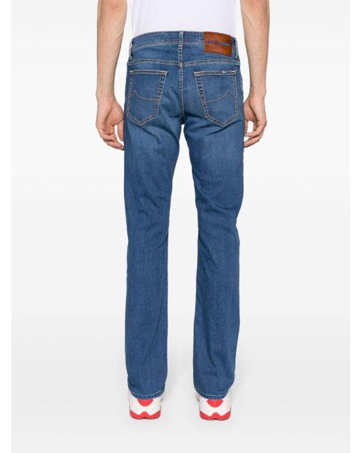 Jacob Cohen Tief sitzende Bard Slim-Fit-Jeans in Blue für Herren