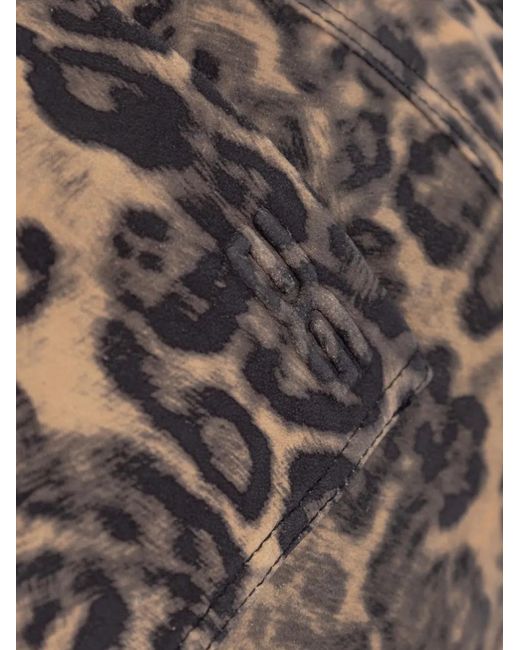 Gestuz Mini-Rok Met Luipaardprint in het Brown
