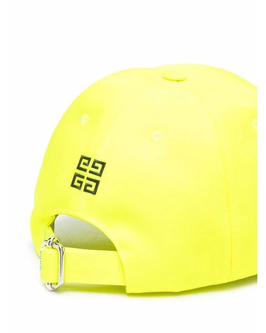 Givenchy Yellow Embroidered-Logo Baseball Cap for men
