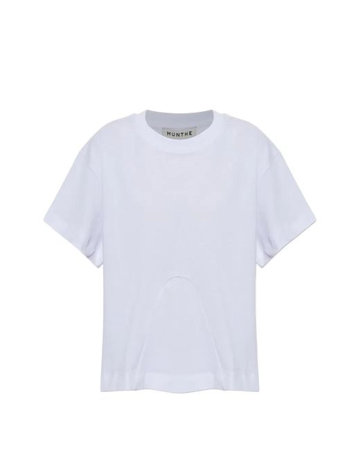 Munthe White Vupiter Cotton T-Shirt