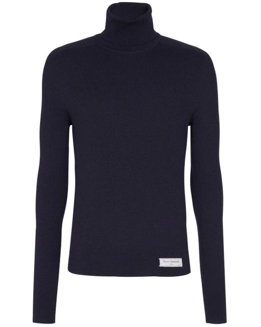 Balmain Blue Turtlenecks for men