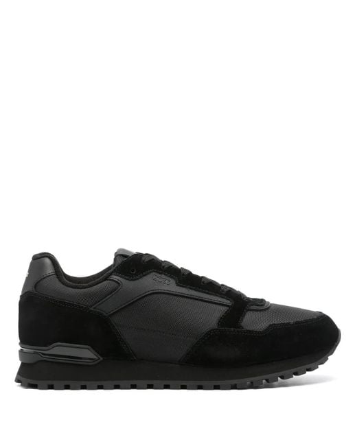 Boss Black Panelled-Design Sneakers for men