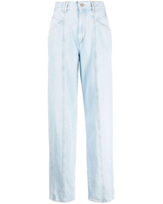 Isabel Marant Straight Jeans in het Blue