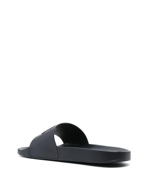 Moncler Blue Basile Slides for men