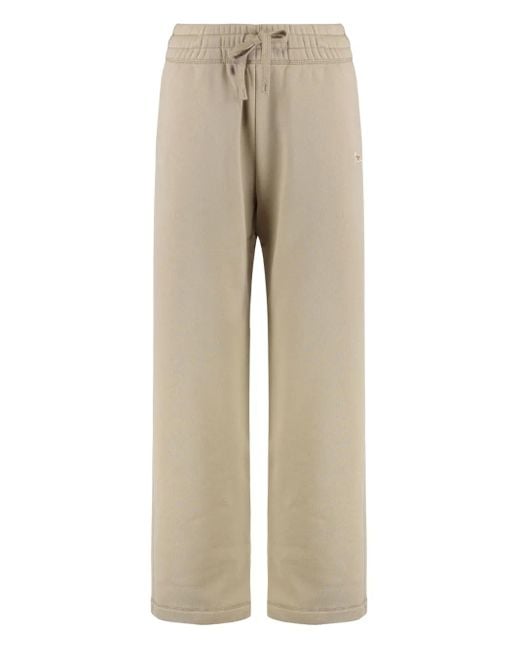 Maison Kitsuné Natural Drawstring-Waist Track Pants