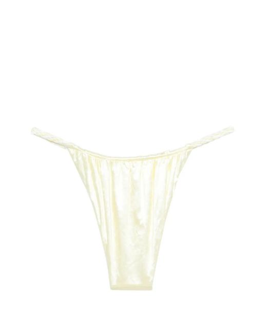 Isa Boulder White Twist Strap Bikini Bottom