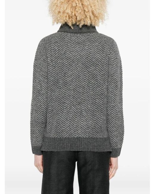 Jersey con motivo de espiga Yerse de color Gray