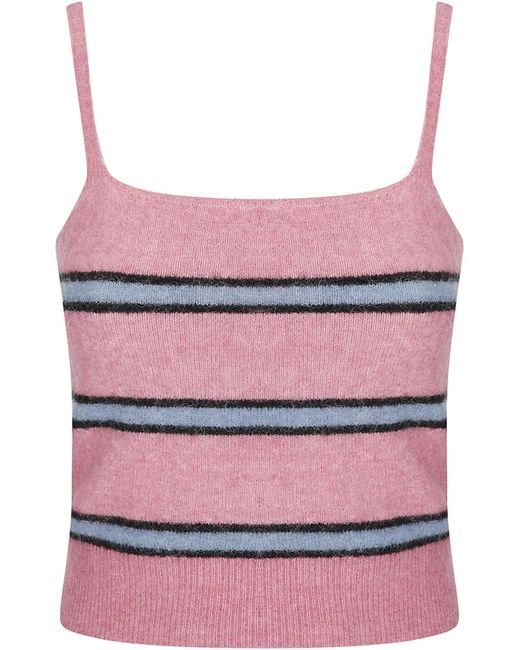 Samsøe & Samsøe Pink Sanoura Striped Top