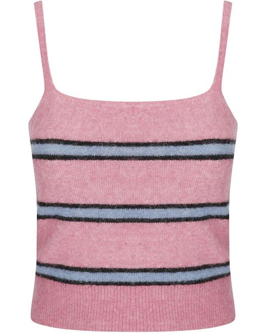Samsøe & Samsøe Sanoura ストライプ トップ Pink