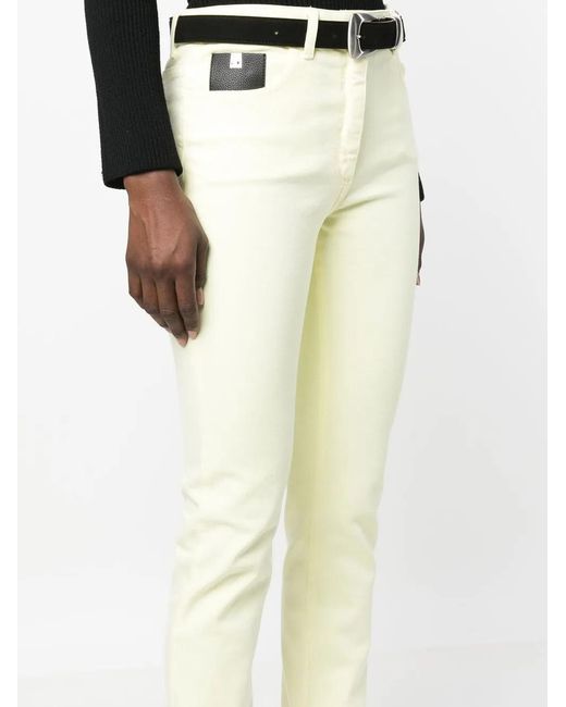 1017 ALYX 9SM White High-Rise Skinny Jeans