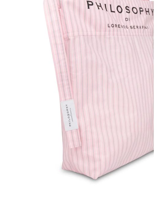 Philosophy Di Lorenzo Serafini ストライプ ビーチバッグ Pink