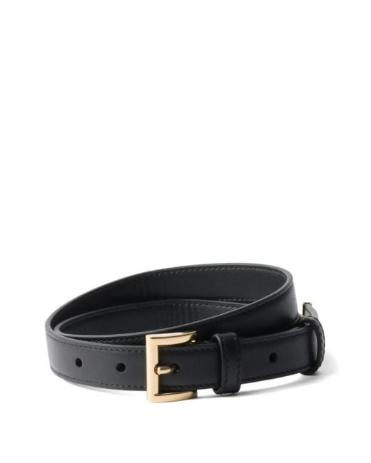 Prada Leren Riem in het Black