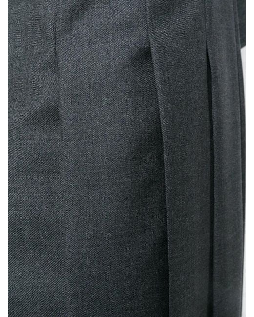 Thom Browne Gray Classic-Rise Pleated Skirt for men
