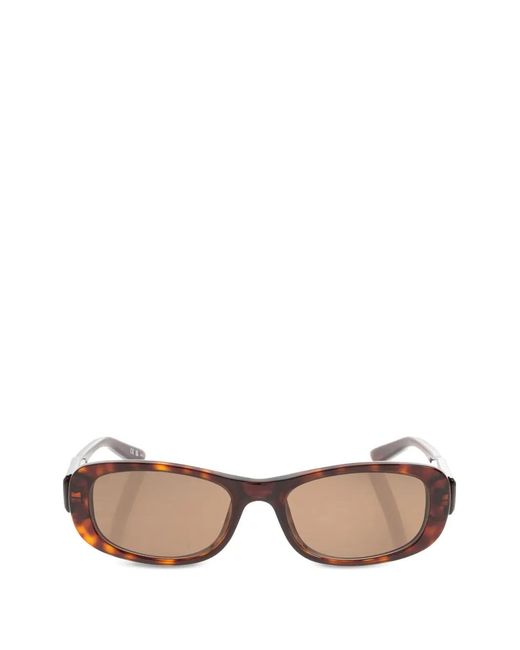 Balenciaga Brown Tortoiseshell-Effect Bb Sunglasses