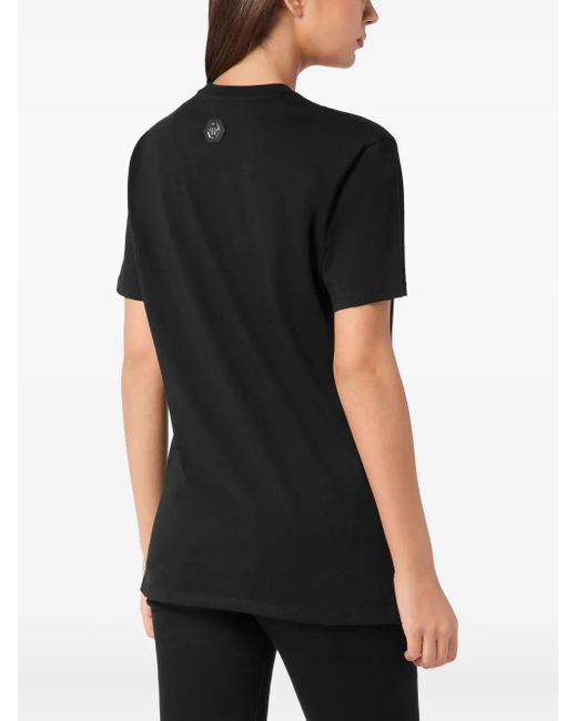 Philipp Plein Black Sexy Pure Vintage Racing T-Shirt