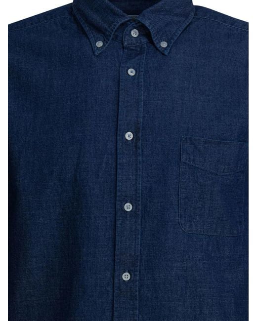 B.D. Baggies Hemd mit geknöpfter Tasche in Blue für Herren