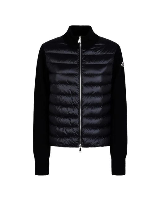 Moncler Black Gesteppter Pullover