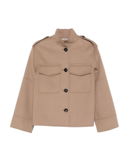 Chaqueta con bolsillo con solapa Max Mara de color Natural
