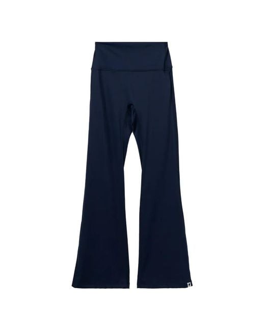 AAPE BY A BATHING AP Blue Logo-Print Flared Trousers