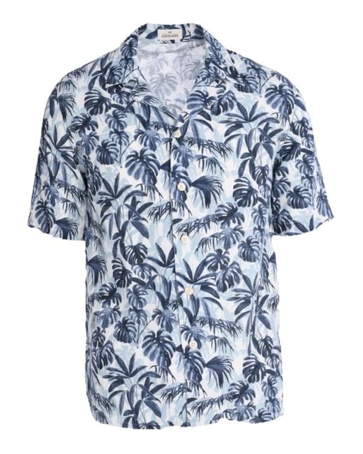 Alessandro Gherardi Blue Floral-Print Shirt for men