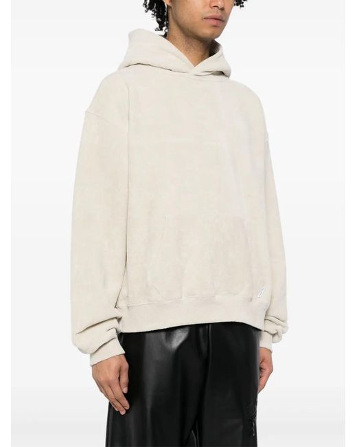 Alexander Wang Natural Flocked Terry Hoodie