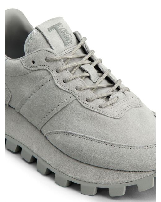 Tod's Gray 1t Suede Sneakers