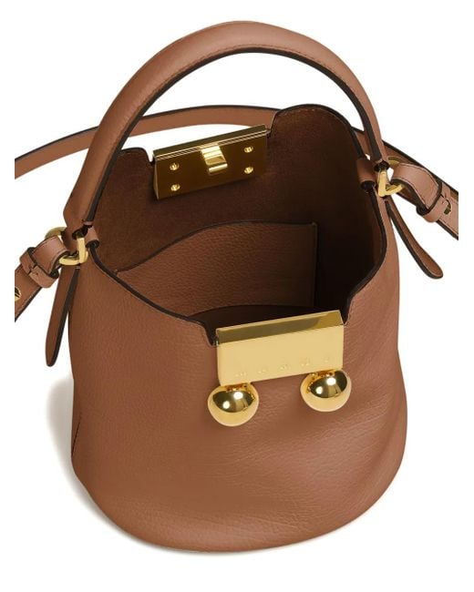 Marni Brown Trunkaroo Bucket Bag