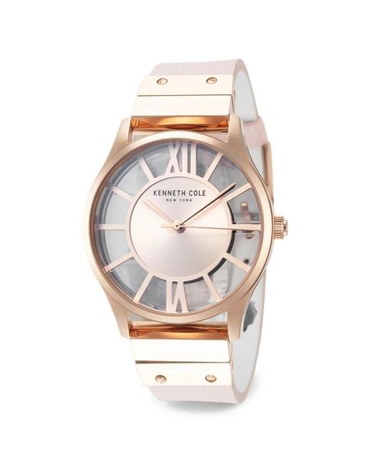 Kenneth Cole White Classic Skeleton.5Mm Watch