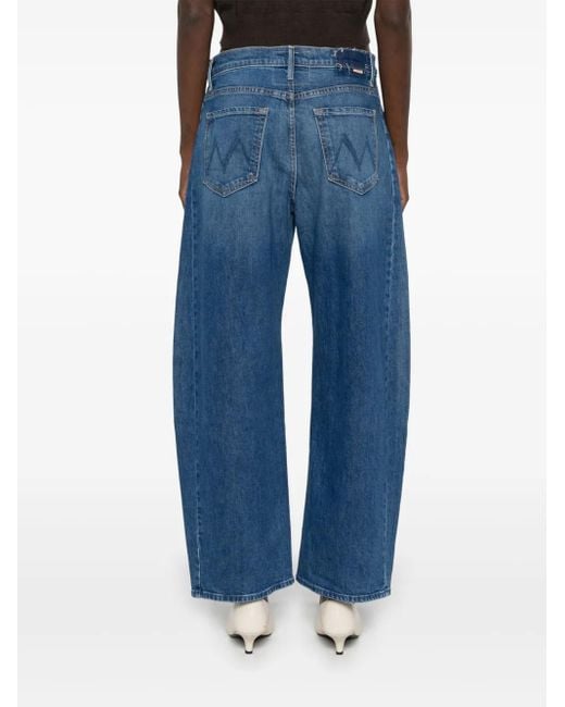 Mother Blue The Full-Pipe Flood Jeans