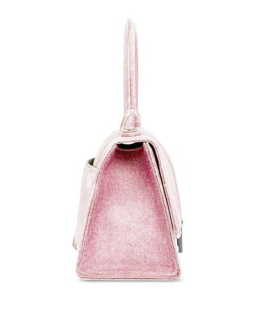Bolso S Hourglass con asa Balenciaga de color Pink