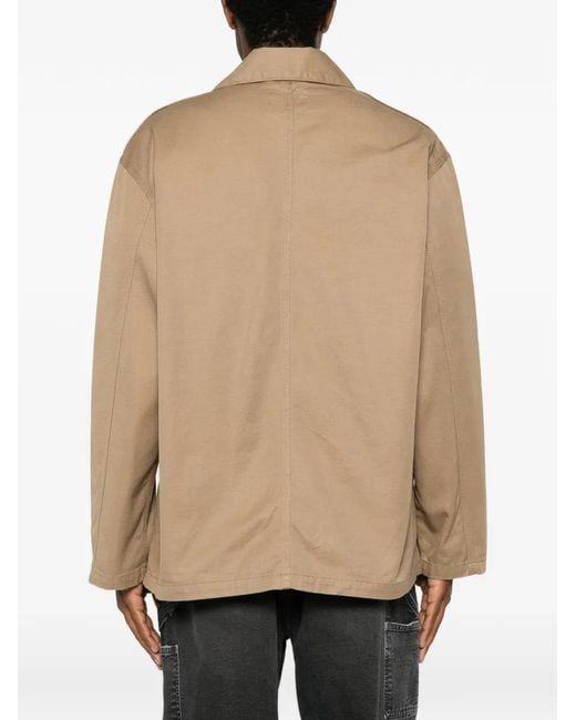 Carhartt Natural Logo-Patch Button-Up Jacket for men
