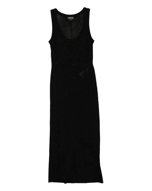 Tom Ford Black Kleid Mit Pailletten
