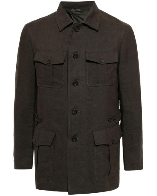 Giacca-camicia Casablanca di N.Peal Cashmere in Black da Uomo