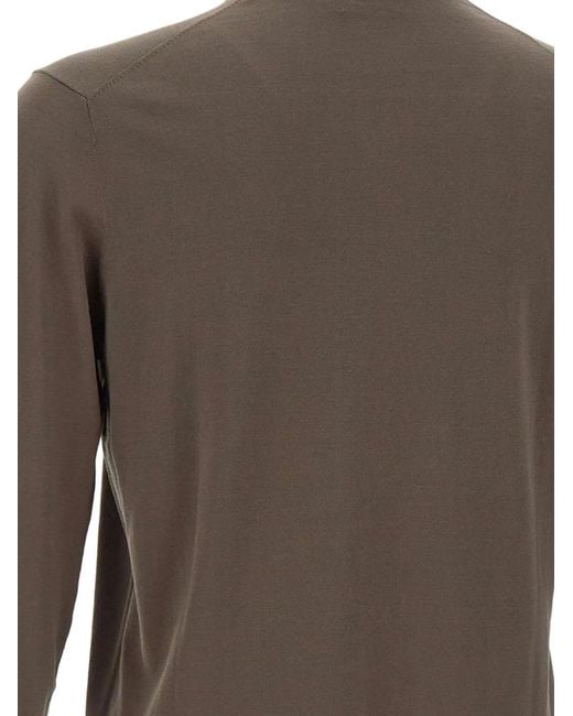 Diktat Gray Ribbed Crew Neck Sweater for men