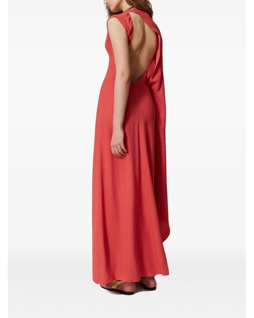Twinset Red Volcano Long Dress