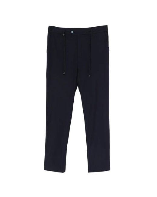 DISTRETTO 12 Blue 32 York T. Active Drawstring Trousers for men