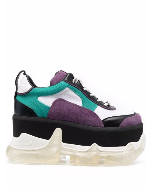 Swear Blue Air Revive Nitro Platform Sneakers