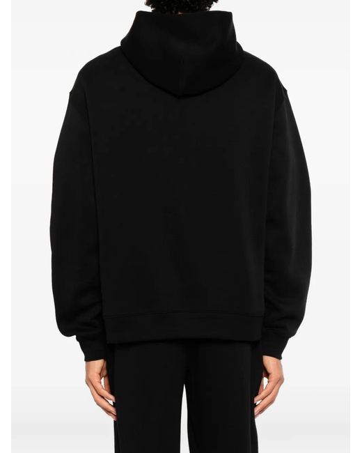 Melt Black Graphic-Print Hoodie for men