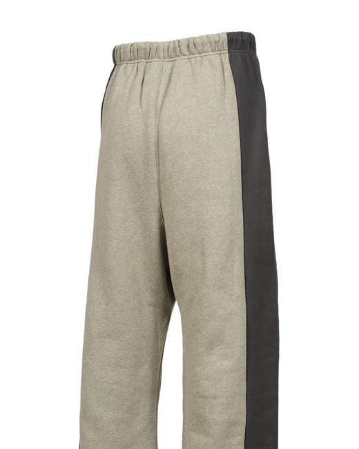 Essentials Gray Panelled Track Pants for men