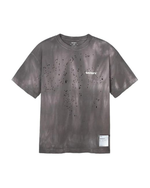 Satisfy Gray Bleached T-Shirt for men