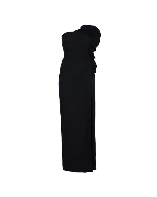 Sir Black Siella Ruffled Strapless Maxi Dress