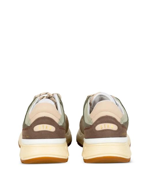 Stokton White Reverse-U Sneakers for men