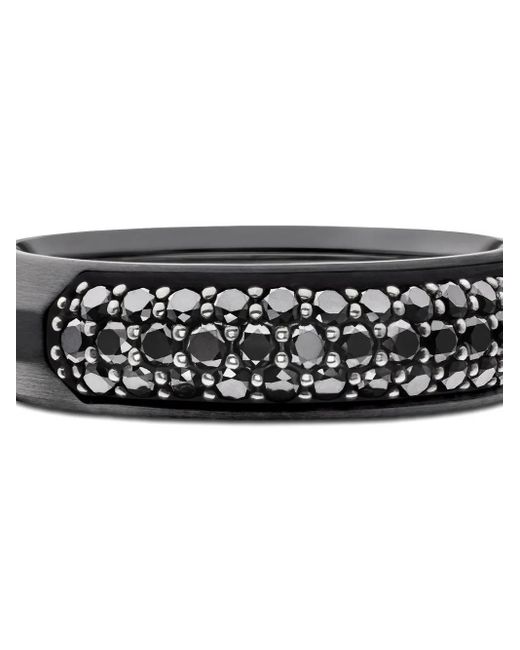 David Yurman White Titanium Diamond Ring for men