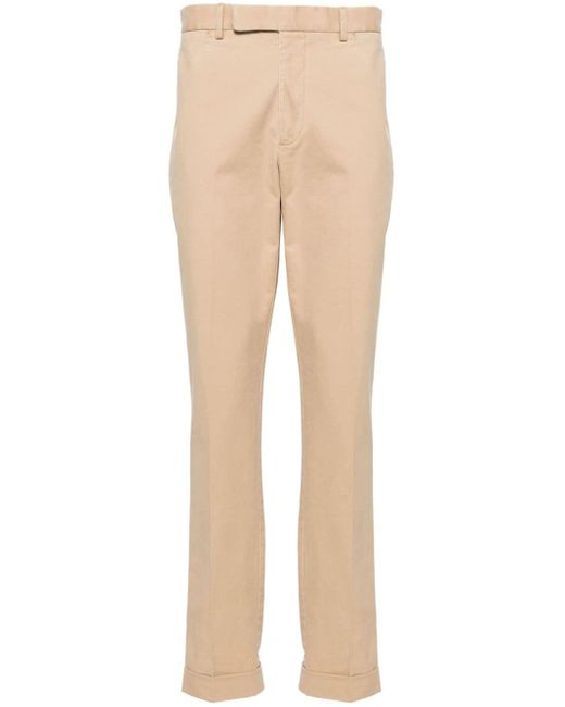 Pantalones chinos ajustados de talle medio Polo Ralph Lauren de hombre de color Natural